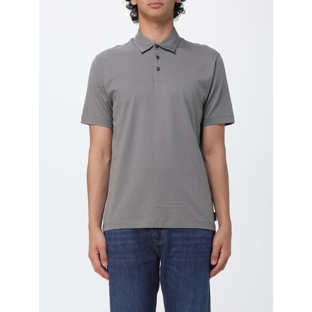 Zanone Polo Shirt Men Grey